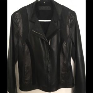 Black leather Elie tahari  jacket